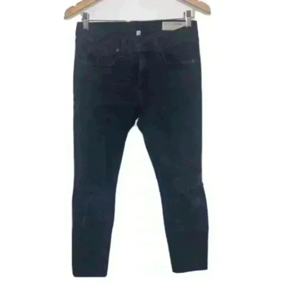 Rag & Bone Skinny Ripped Cropped Jeans